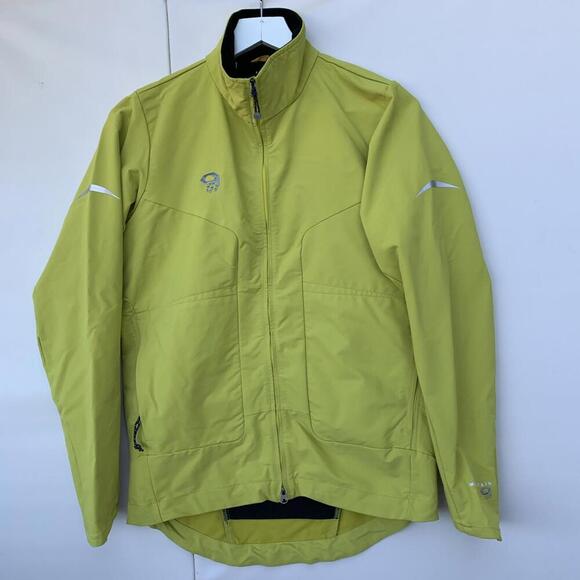 Mountain Hardware Mens S Jacket Mustard Yellow Hiking Outdoors Soft Shell - Picture 1 of 7